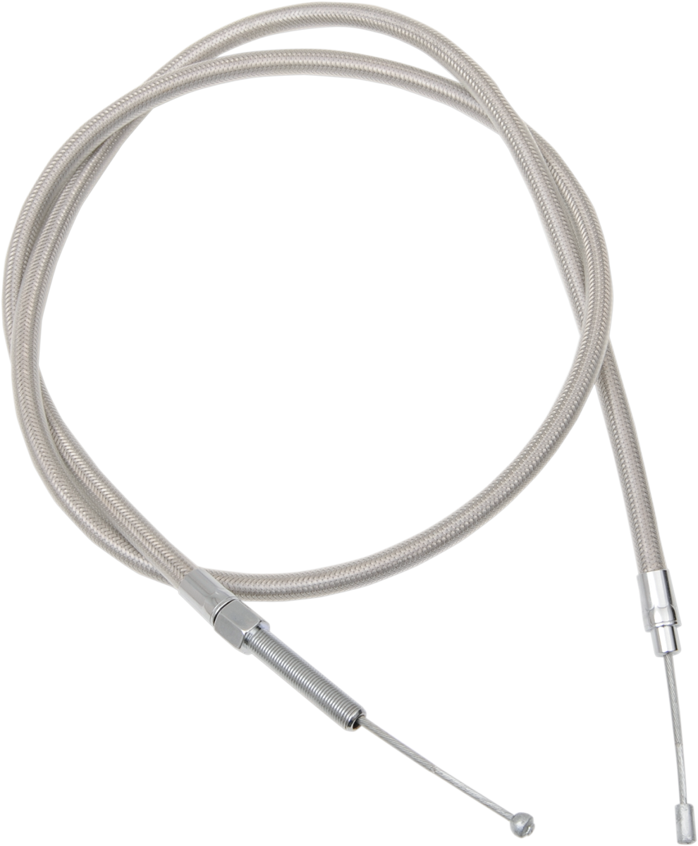 DRAG SPECIALTIES High-Efficiency Braided Stainless Steel Clutch Cable - 61 Inches, Part 5321161HE