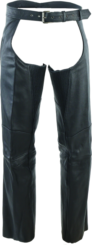 Kuryakyn Leather By River Road Longhaul Leather Chaps Black - Small