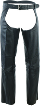 Load image into Gallery viewer, Kuryakyn Leather By River Road Longhaul Leather Chaps Black - Small