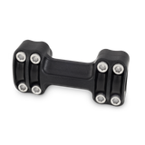 Burly Brand Reaper Riser Clamp 1-1/2in Tall for 1in Bar, One Piece - Texture Black