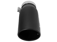 Load image into Gallery viewer, aFe MACH Force-Xp Universal Exhaust Tip 3-1/2ININ x 4-1/2IN Outlet x 12IN Black Left Side Exit