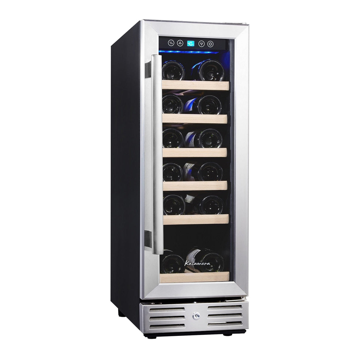 Kalamera 12'' Built-in 18 Bottle Wine refrigerator