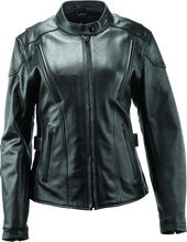 Load image into Gallery viewer, Kuryakyn Leather By River Road Race Leather Jacket Black Womens - Large