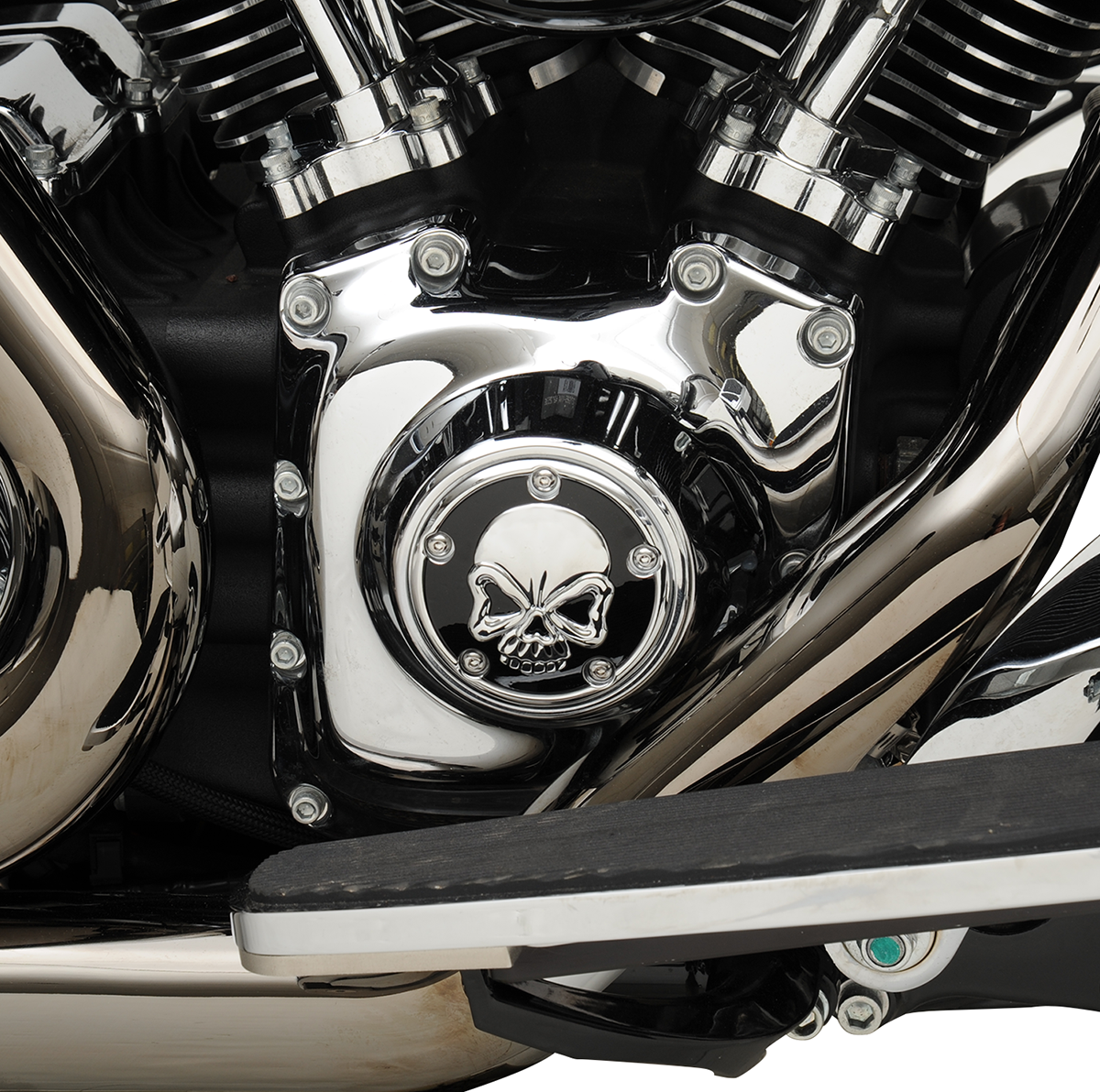 DRAG SPECIALTIES Skull Points Cover Chrome 301711