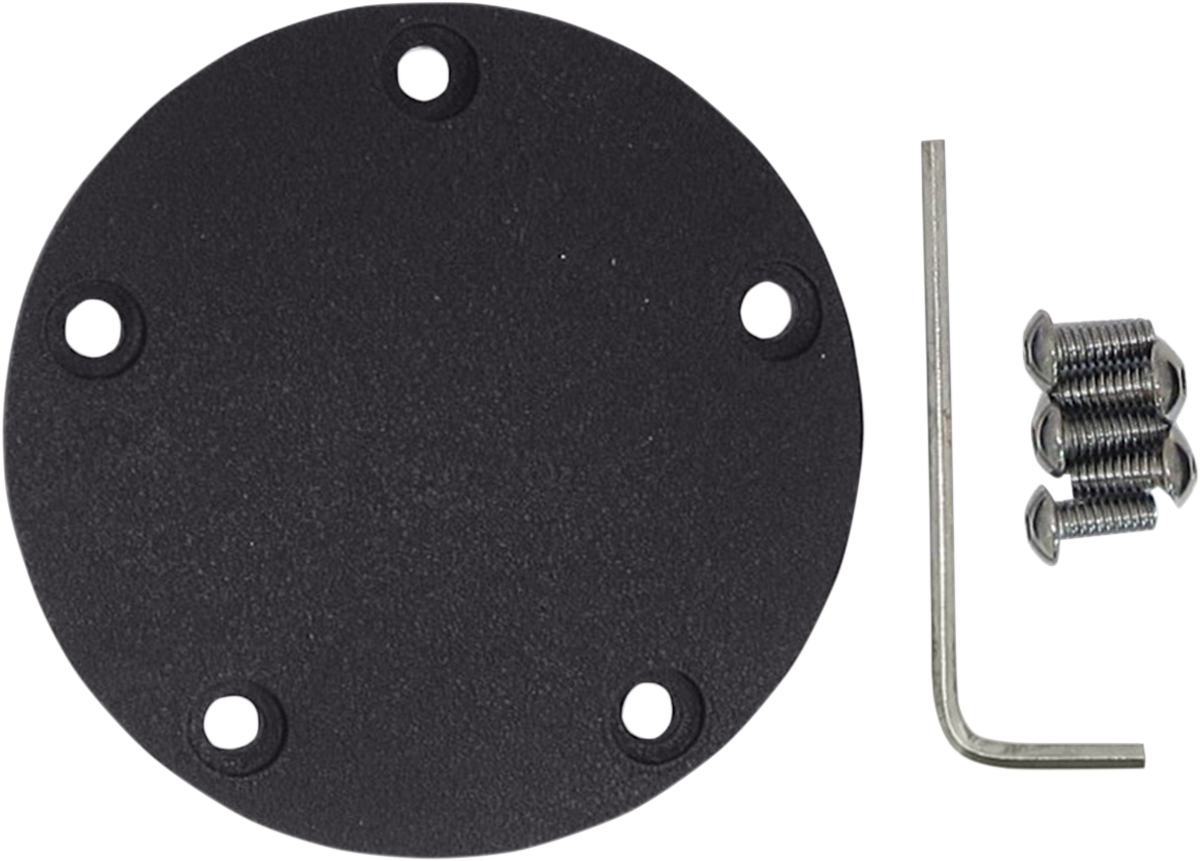 DRAG SPECIALTIES Points Cover - Wrinkle Black for Twin Cam 30-0170AWB