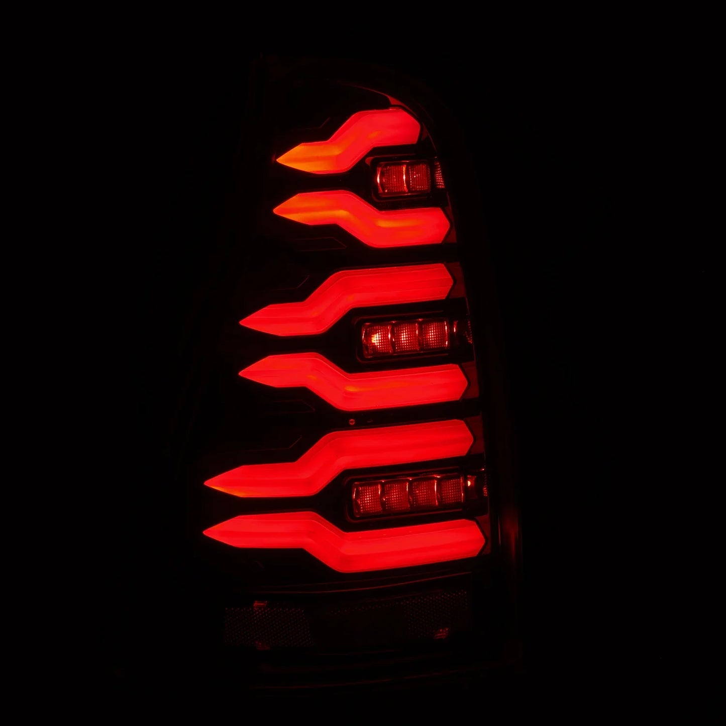 AlphaRex 03-09 Toyota 4Runner LUXX-Series LED Tail Lights Black Red