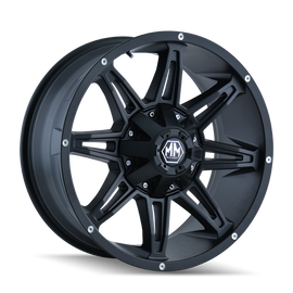 Mayhem 8090 Rampage 20x9 / 8x170 BP / 18mm Offset / 130.8mm Hub Matte Black Wheel