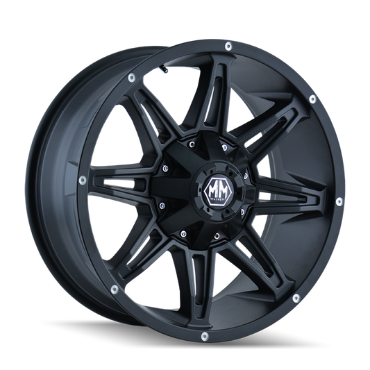 Mayhem 8090 Rampage 18x9 / 8x170 BP / -12mm Offset / 130.8mm Hub Matte Black Wheel