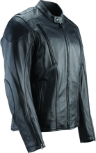 Load image into Gallery viewer, Kuryakyn Leather By River Road Race Leather Jacket Black - Small