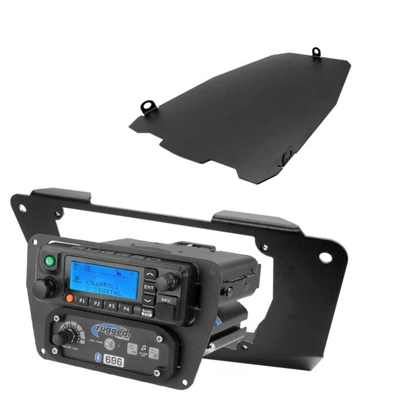 Rugged Radios Can-Am Comm/Maverick - Glove Box Multi-Mount Kit for M1/G1/RM45/RM60/GMR45 w/Holes