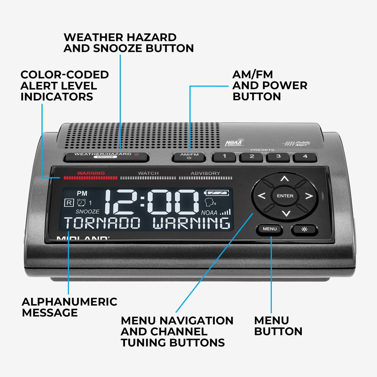 WR400 Deluxe NOAA Weather Alert Radio