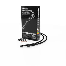 Load image into Gallery viewer, Goodridge 00-03 Suzuki GSXR750Y-K3 Black Race Front SS Brake Lines w/Black Fittings