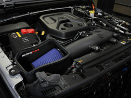aFe 24-25 Jeep Wrangler JL 4XE L4 2.0L Magnum FORCE Stage-2 Cold Air Intake System w/ Pro 5R Filter