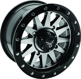 QuadBoss Wagon 14X7 4+3 4/156 Black Machined