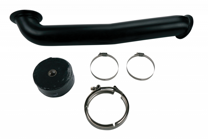 Wehrli GMC/Chevrolet LLY/LBZ/LMM Duramax 6.6L w S400 Single Turbo 3in Down Pipe - Black