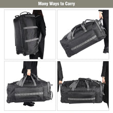 Load image into Gallery viewer, 140L Tactical Duffle Bag with Wheels and Backpack Straps