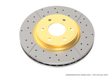 DBA 94-01 Nissan Silvia S14/S15 Front Drilled & Slotted Street Series Rotor w/Gold Hat