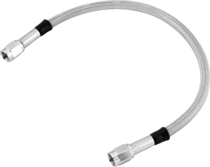 Twin Power 25 Inch Clear Coated Dot Stainless Steel Brake Hose AN-3