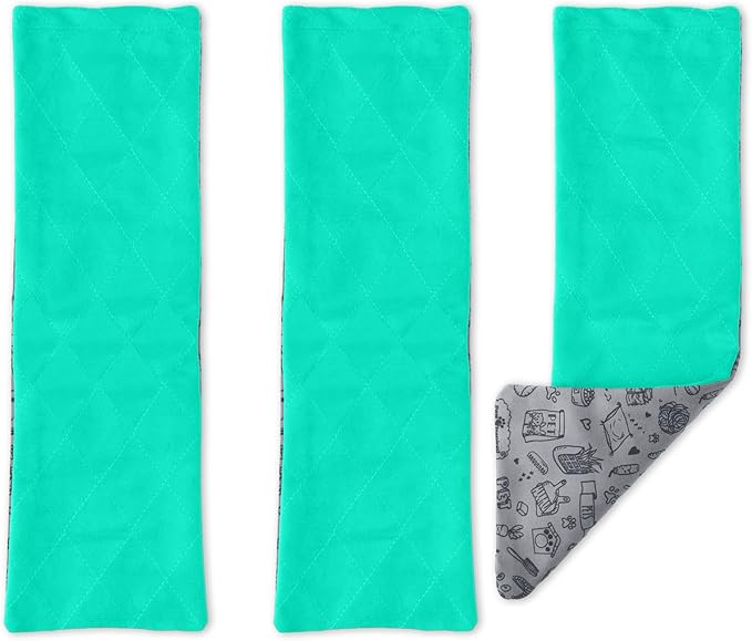 Paw Inspired® Fleece Liners for Ferret Nation, Critter Nation * Cage Ramp for Ferrets, Rats, Chinchillas, Hedgehogs & Other Small Animals (Green, Ramp Cover - 3 Pack)