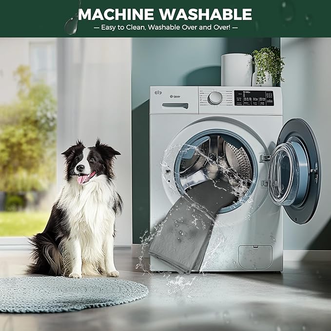 FXW Washable Pee Pads for Dogs, Puppy Pads with Super Absorbent, Specifically Designed for FXW Rollick/Homeplus 24inch 8 Panels Dog Playpen, 63" Square, Gray, 1 Pack