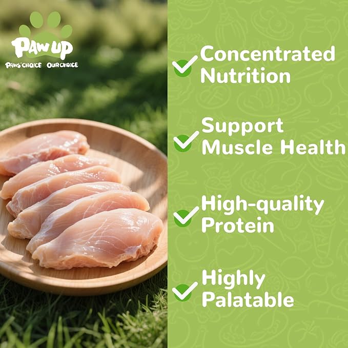 Freeze Dried Cat Treats, Raw Chicken Food for Dogs Cats, Single Ingredient, High Protein Natural Healthy Topper, 3.8 oz