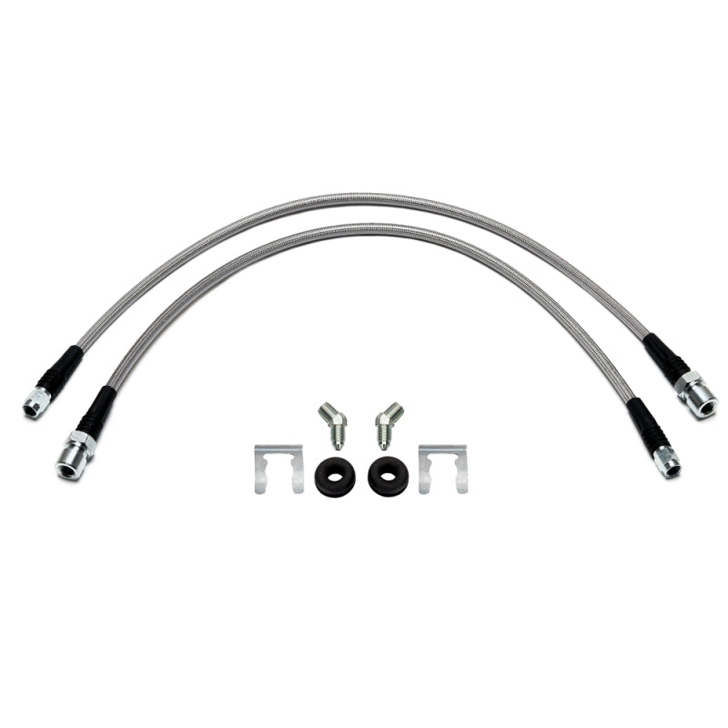 Wilwood flexline kit 22IN -3 W/ST M10X1.0 BF 45 deg 1/8-27 NPT