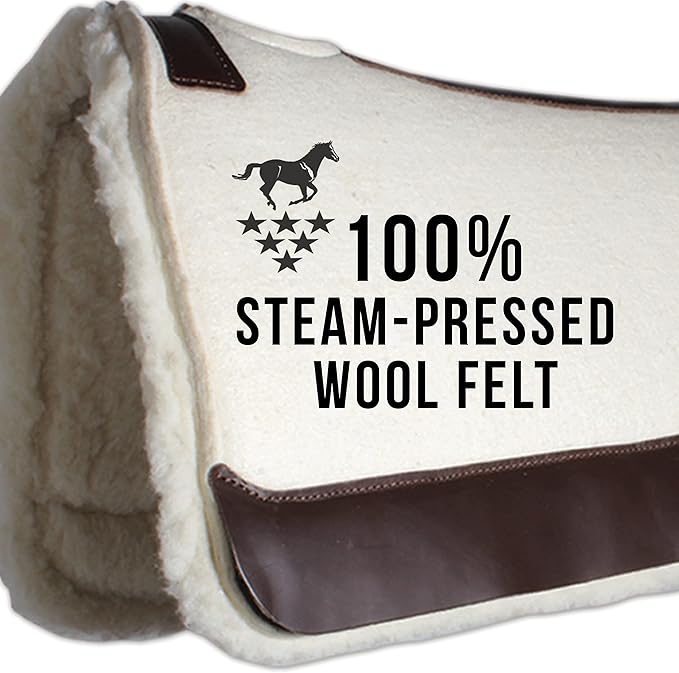 Professional's Choice 100% Steam-Pressed Wool Felt Saddle pad