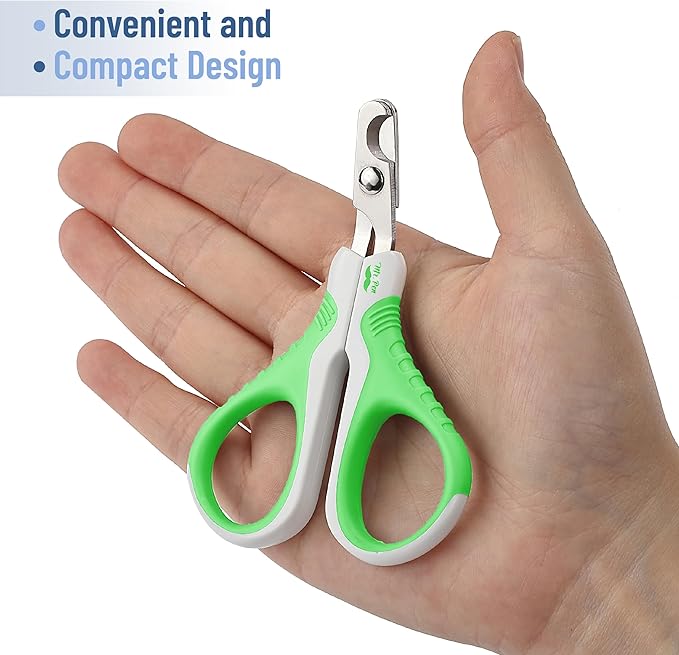 Mr. Pen Cat Nail Trimmer, Spring Green & White, Cat & Dog Nail Clipper