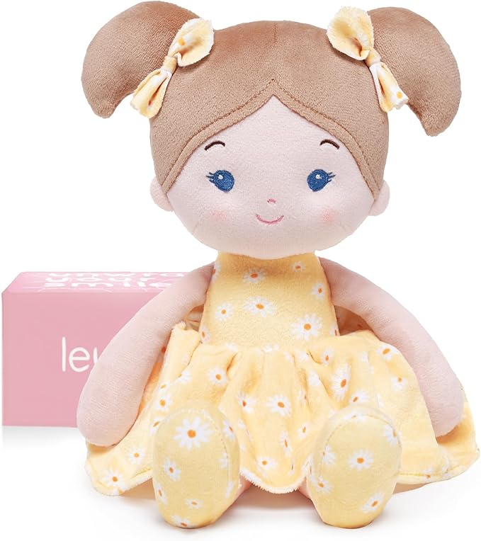 Soft Baby Doll Toys (12''), My First Baby Rag Doll for 1 Year-Old Girl Birthday Gift, Christmas Plush Toys Gift for Toddler Kids Infants -Daisy Girl