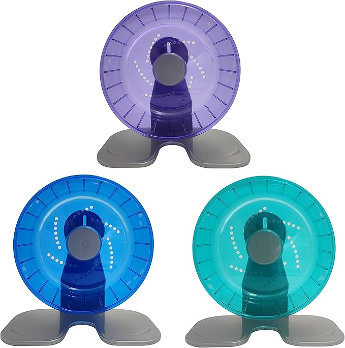 Petest Hamster Exercise Wheel, Silent Spinner Hamster Running Wheels, Diameter 8.3 inch, Blue