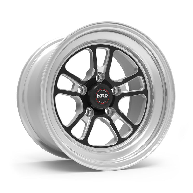 Weld S70 RT-S 15x10in / 5x120.65 BP / 6.5in. BS - Black Center - Polished Shell Wheel