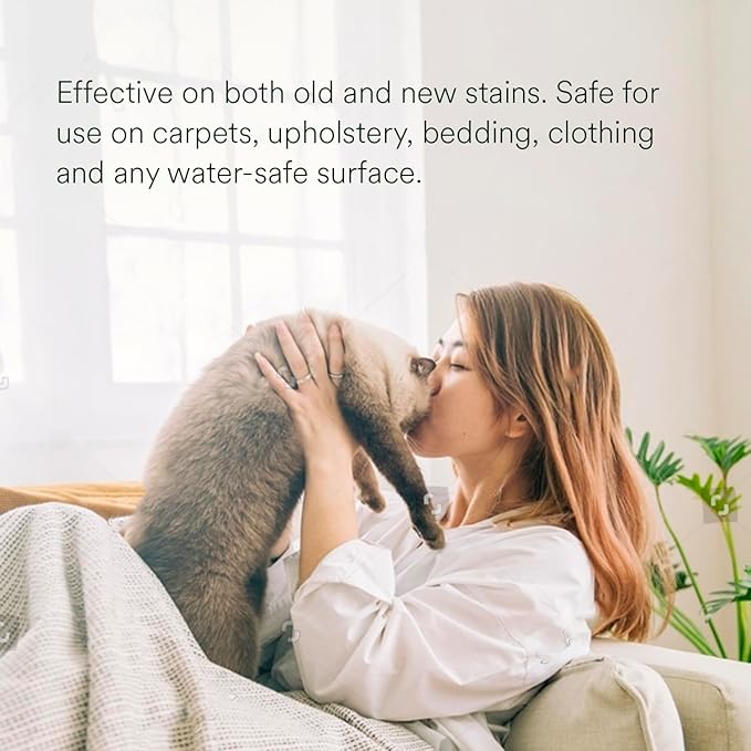 pawTree Urine Eliminator™ - Stain & Odor Remover for Cats and Dog. Enzymatic technology permanently removes old and new stains, neutralizes odors, and prevents repeat marking. Ideal for carpets.