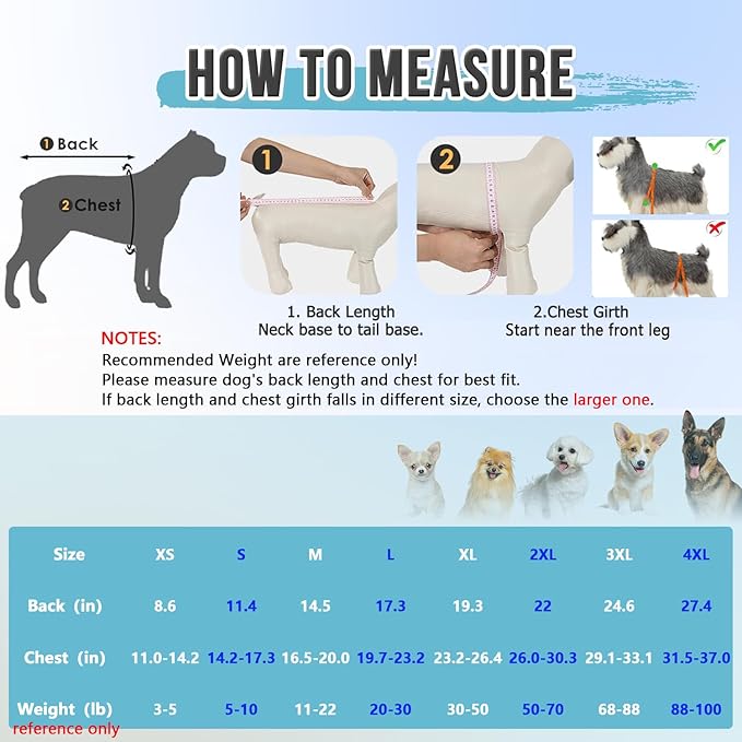 Lukovee Recovery Suit for Dogs, Zipper On Recovery Suit for Female Male Dog, Onesie Abdominal Wounds Cone E-Collar Alternative Prevent Licking Spay Recovery Suit (TPU,XS)