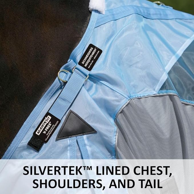 Schneiders Adjusta-Fit Mosquito Mesh Hybrid II Horse Fly Sheets | Ultimate Insect & UV Protection for Equine Comfort