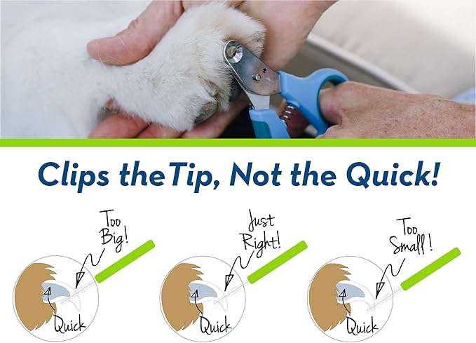 Zen Clipper Pet Nail Clipper for Dogs – Dog Nail Trimmer for Safer Grooming Care - Clean, Quiet, and Easy-to-Use Stainless Steel Claw Trimmer - (3mm Hole)