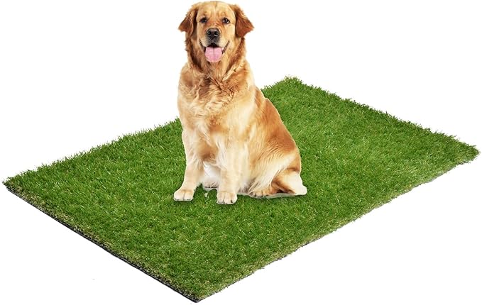 Dog Grass Large Potty Patch, Artificial Dog Grass Bathroom Turf for Pet Training, Washable Puppy Pee Pad, Perfect Indoor/Outdoor Portable Potty Pet Loo