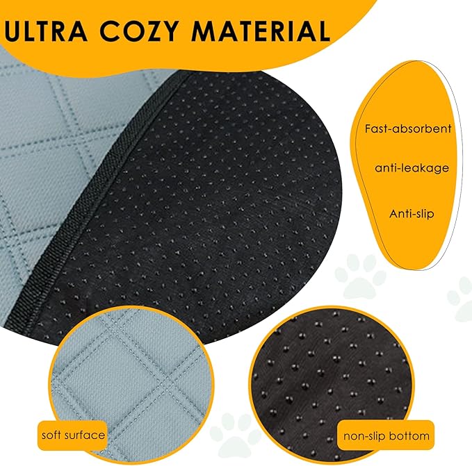 4 Pack Guinea Pig Cage Liners for C&C 2x1 Habitat Washable Guinea Pig Bedding Super Absorbent | Waterproof | Non Slip| Reusable Guinea Pig Pee Pads for Small Animals Cages-28 x 14 Inch