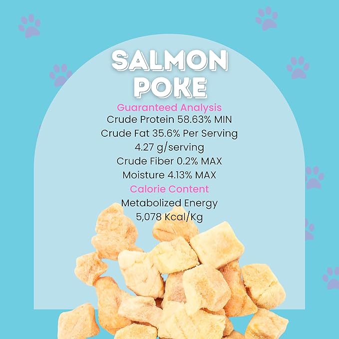 hotspot pets Freeze Dried Salmon Treats for Cats & Dogs -Made in USA-1LB Resealable Big Bag -Single Ingredient, High Protein, All Natural Grain-Free- Perfect for Training, Topper or Snack
