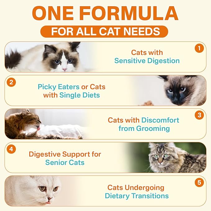 Cat Probiotics & FOS, Gut + Immune Support - 500 Chews Crunchy & Creamy Cheese Core, Probiotic for Digestive and Gut Health, Immunity, Constipation Relief for Cats Kittens - Chicken Shrimp