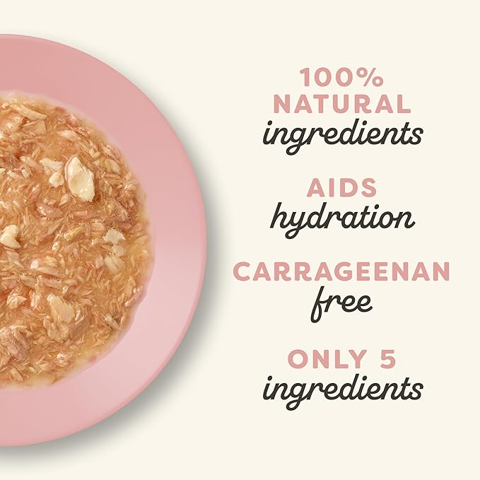 Applaws Natural Wet Cat Food in Gravy, Limited Ingredient Canned Wet Cat Food, No Additives, Made with Natural Ingredients, Tuna Fillet with Salmon in Gravy (24 x 2.47oz Cans)