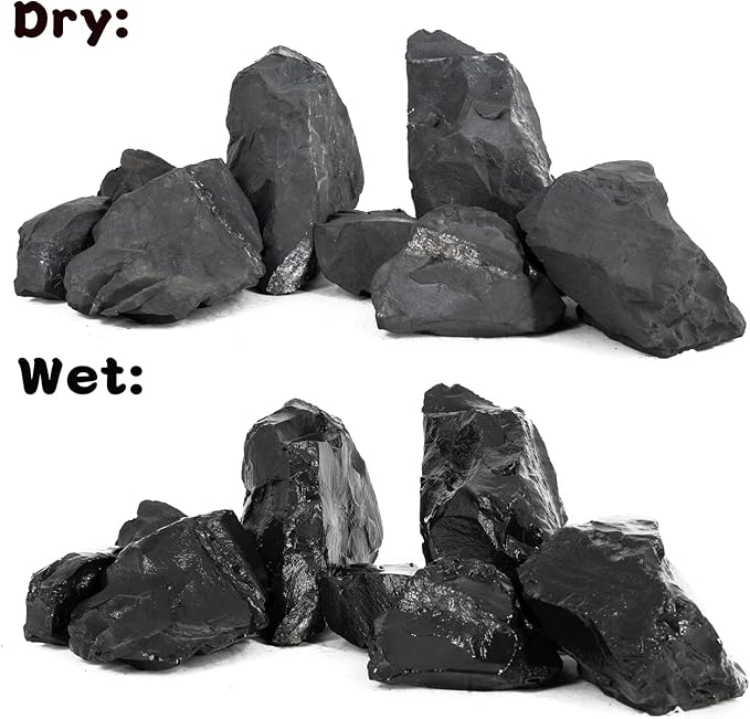 Unocho Aquarium Rock Stone Fish Tank Rocks 5LB Natural Rocks for Aquariums Landscaping Model Tank Decoration Aquarium Miniature and Fairy Garden-3-6inches 4PCS