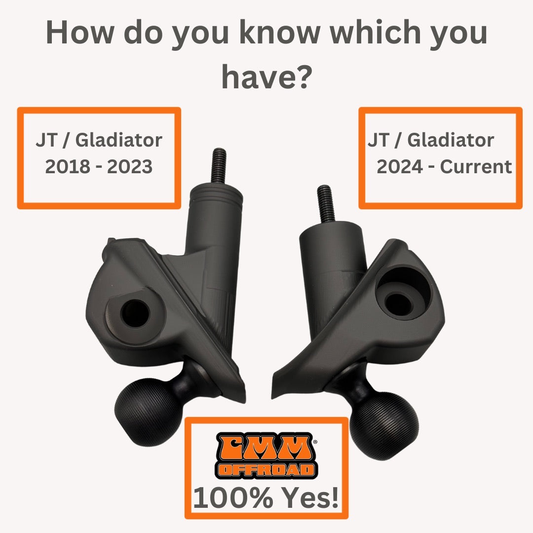 Jeep Wrangler Mirror Mounts ( ONLY ) For 2018-2023 - CMM Offroad