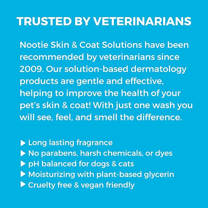 Nootie Sweet Pea Vanilla Daily Spritz for Dogs and Cats - Conditions and Moisturizes Fur, Long Lasting Pet Spray - 16oz