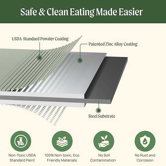 Vego garden Raised Garden Bed Kits, 17" Tall 9 in 1 8ft x 2ft Metal Raised Planter Bed Outdoor for Vegetables Flowers Ground Planter Box, Terra Cotta