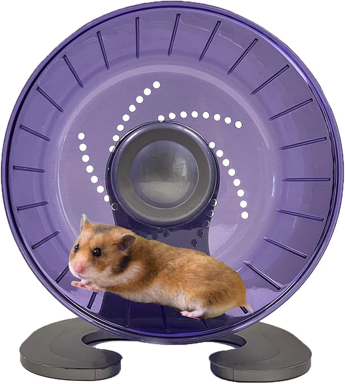 Petest Hamster Exercise Wheel, Silent Spinner Hamster Running Wheels, Diameter 6.7 inch, Purple