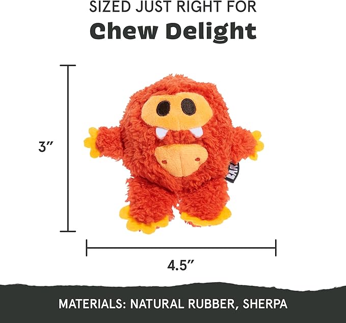Barkbox Betty Bigfoot Dog Toy for Medium to Large Aggressive Chewers, Durable with Hidden Surprise Toy Inside for Extended Playtime