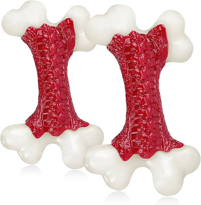 Tough Dog Toys, Dog Toys for Aggressive Chewers Large Breed, Aggressive Chew Toys for Large Dogs (2 Pack)