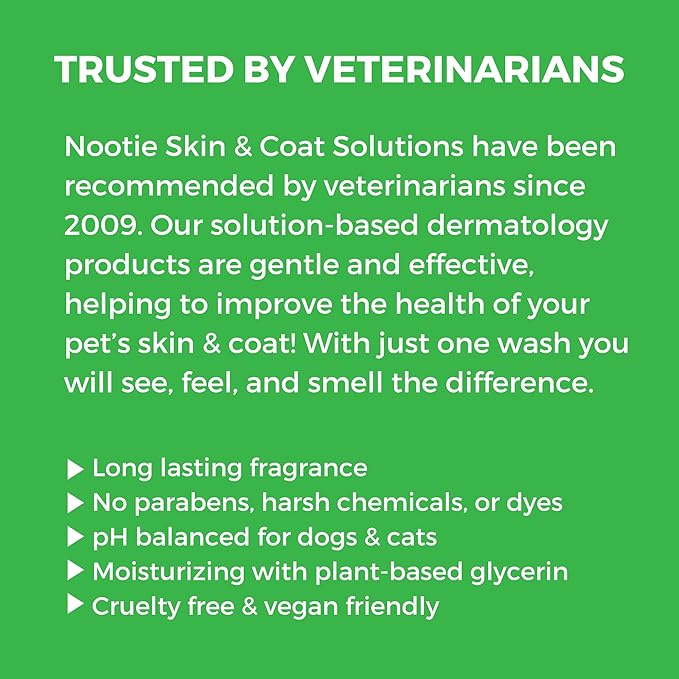 Nootie - Pet Shampoo for Sensitive Skin - Revitalizes Dry Skin & Coat - Natural Ingredients - Gentle Dog Shampoo - Cleans & Conditions