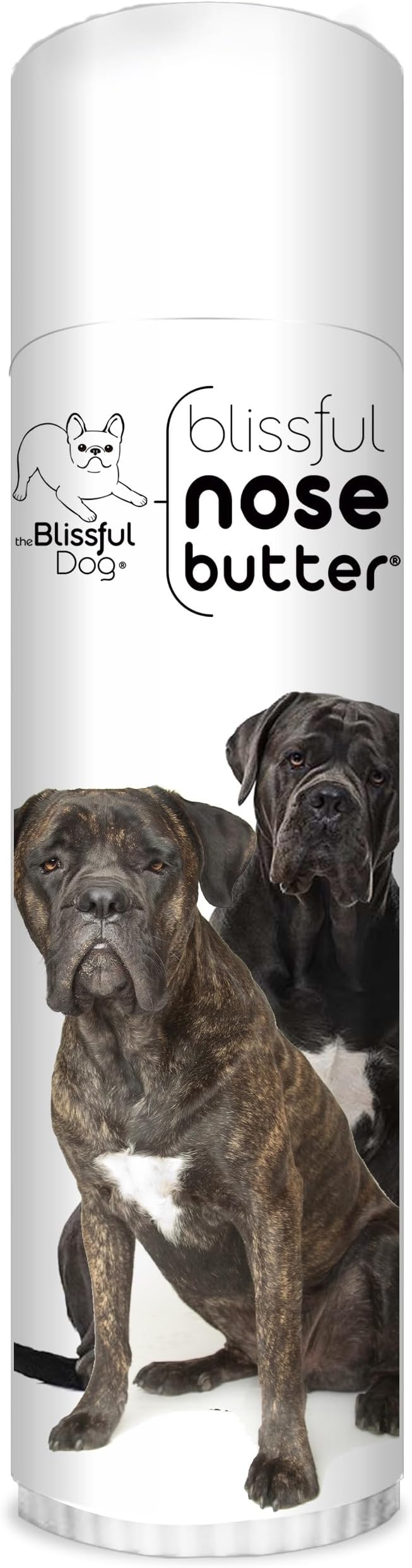 The Blissful Dog Cane Corso Nose Butter for Dry, Cracked Skin, Lick-Safe Dog Nose Balm with Moisturizing Shea Butter, Almond, Olive, and Essential Oils, Pet Supplies, Uncented, 0.50 oz.