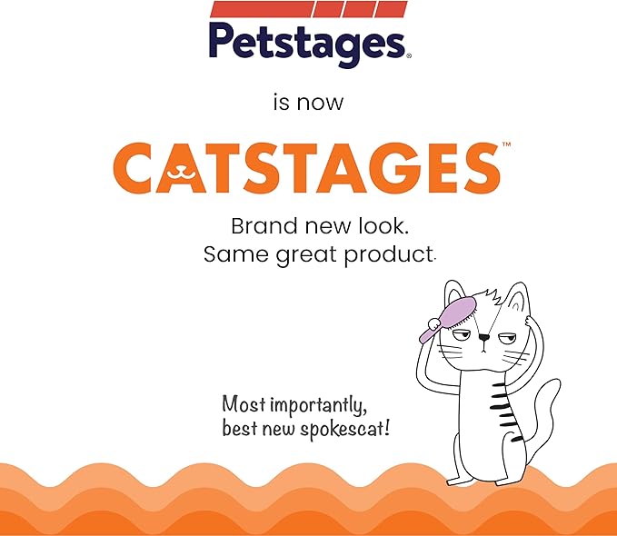 Catstages Catnip Tons of Tails – Interactive Catnip Dental Chew Toy for Cats with Rope, Ribbon & Cotton for Batting, Chasing & Chewing